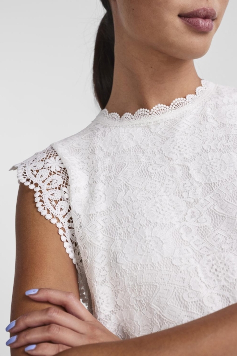 Pieces pcolline sl lace top noos bc